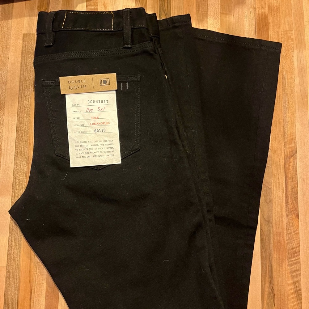 Double Eleven Designer Black Jeans